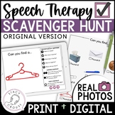 Speech Therapy Scavenger Hunt Teletherapy Activity Digital