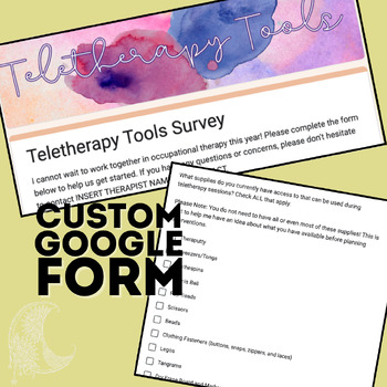 Preview of Teletherapy Tools Survey