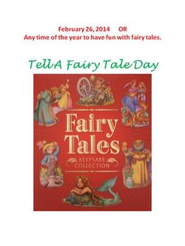 Preview of Tell A Fairy Tale Day