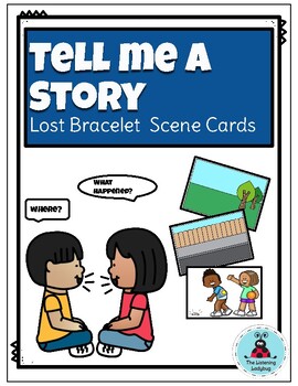 Preview of Tell Me A Story- Picture Prompt Cards and Scenes: Lost Bracelet