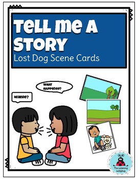 Preview of Tell Me A Story- Picture Prompt Cards and Scenes: Lost Dog