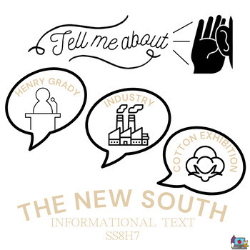 Preview of Tell Me About: The New South Info Essay W/ Quiz