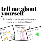 Tell Me About Yourself - Get To Know You Worksheet