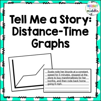 Preview of Distance-Time Graphs Worksheet - Tell Me A Story - 7.P.1.3, 7.P.1.4, and 8.F.5