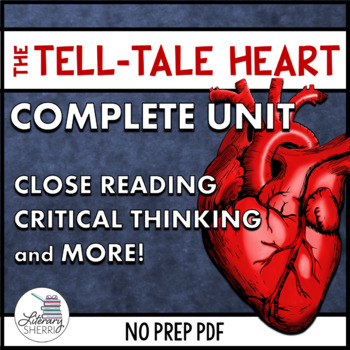 Preview of The Tell Tale Heart by Edgar Allan Poe - 18 Activities, 9 Writing Prompts