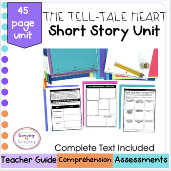 Preview of Tell-Tale Heart Complete Study Unit Activities and Assessments