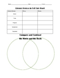 Tell Tale Heart Movie and Book Comparison Worksheet