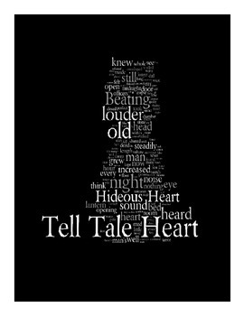 Preview of Tell-Tale Heart Posters and Word Art (Edgar Allan Poe)
