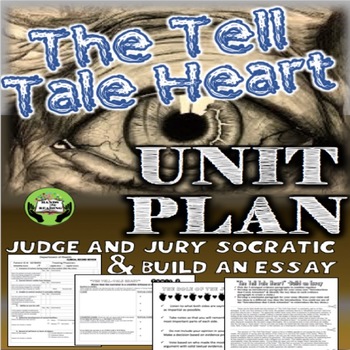 Preview of TELL TALE HEART UNIT PLAN | SOCRATIC SEMINAR l HALLOWEEN ACTIVITY