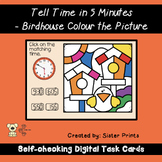 Tell Time in 5 Minutes - Birdhouse Colour the Picture