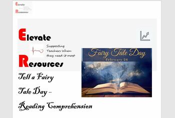 Preview of Tell a Fairy Tale Day Reading Comprehension