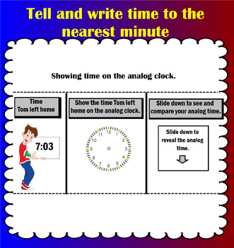 Preview of Tell and write time to the nearest minute