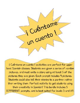 Preview of Presentational Writing/Speaking Practice AP Spanish