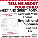 Tell me about your Child! Questionnaire/Parent Form Red Va