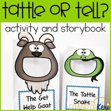 Tattling Activity Sort and Story Book for School Counseling