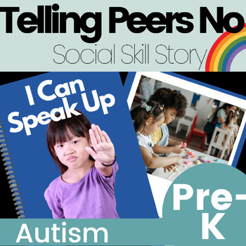 Preview of Telling Peers No Self-advocacy Social Skills Story for Preschoolers