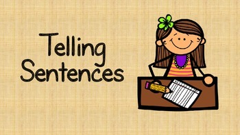 Preview of Telling Sentences Introduction (Simple)