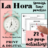Telling TIME in Spanish PACKET of 17 activities La Hora El