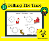 Telling The Time (Analogue) - Christmas Worksheet