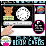 Telling Time - 1 Hour Intervals Digital Task Cards for Boo