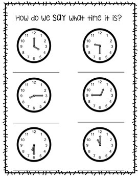 telling time worksheets to the 5 minutes half hour and hour tpt