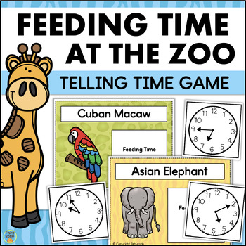 Preview of Telling Time to the Nearest 5 Minutes Game 1st 2nd Grade Practice Analog Clock