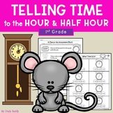 Telling Time to the Hour and Half Hour | 1st Grade Worksheets
