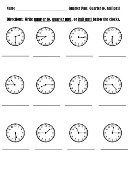 telling time 2nd grade by kimberlys korner teachers pay teachers