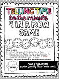 Telling Time 4 in a Row - Math Game