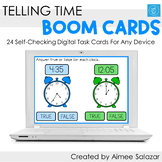 Telling Time (5 Min Intervals) Boom Cards/Digital Task Car