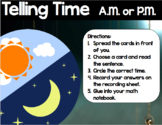 Telling Time A.M. and P.M. Math Center