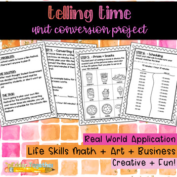 Preview of Telling Time: A Unit Conversion Project