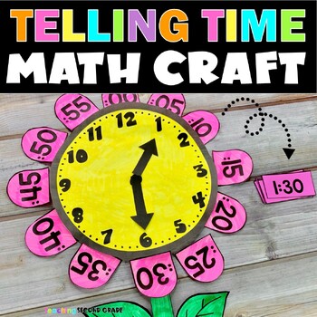 Preview of Telling Time Activities to the hour, half hour, minute, quarter hour Math Craft