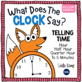 Telling Time Activities What Does The CLOCK Say? + Digital Time Games