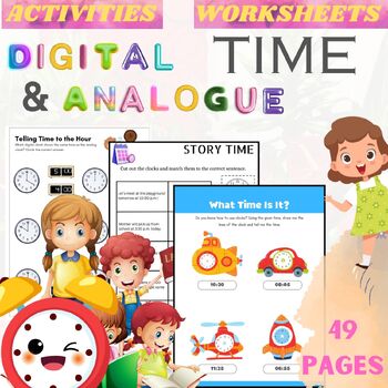 Preview of Telling Time Activities and Worksheets