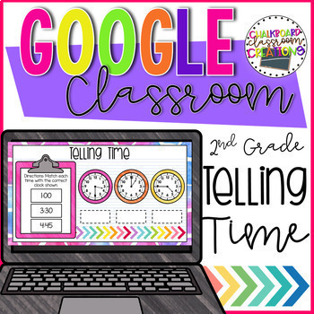 Preview of Telling Time Activities for 2nd Grade with Google Slides 