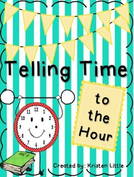 Preview of Telling Time to the Hour Activity Pack and Book