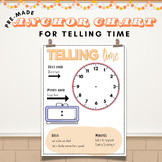 Telling Time Anchor Chart Intervention Teaching Resource