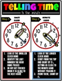 Telling Time Anchor Chart | Poster Size or Regular 8.5 x 11
