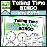 Telling Time Game BINGO to Nearest Half Hour