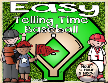 Preview of Telling Time Baseball (Hour & Half Hour)