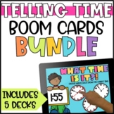 Telling Time Boom Cards BUNDLE for 2nd Grade
