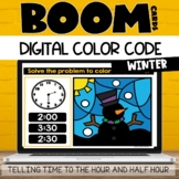 Telling Time Boom Cards™ To the Hour and Half Hour Digital