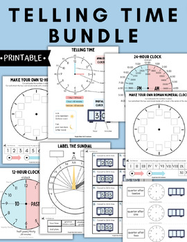 Preview of Telling Time Bundle