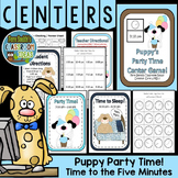 Telling Time to the Five Minute Center Game With Puppy and