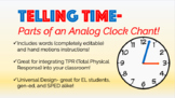 Telling Time Chant- Parts of an Analog Clock!