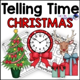 Christmas Telling Time Practice Math Worksheets for 2nd Gr