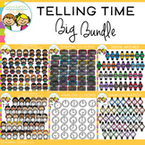 Telling Time Math Clip Art Bundle