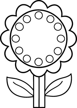 Preview of Telling Time Clock  Craft Flower - Coloring Page - Spring Crown - Style 1 - 4K
