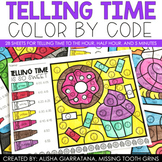 Telling Time Color By Code Printables